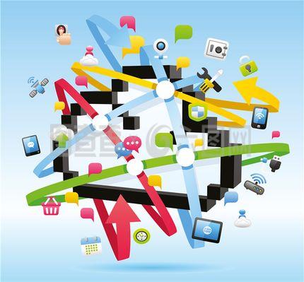 商务互联网信息图表 数据驱动决策的新引擎